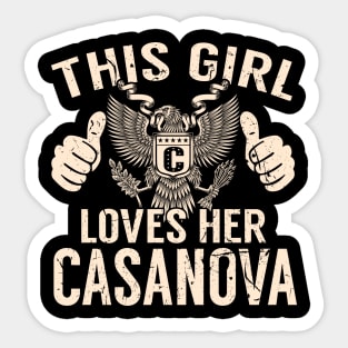 CASANOVA Sticker